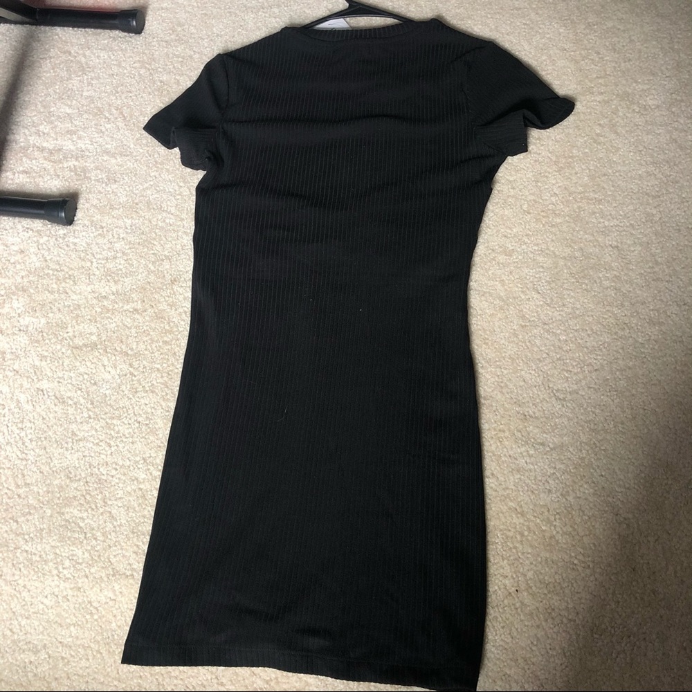 Soft Ribbed Side Cut Out Mini Dress - Picture 5 of 5